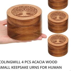 Acacia Wood Keepsake Urns